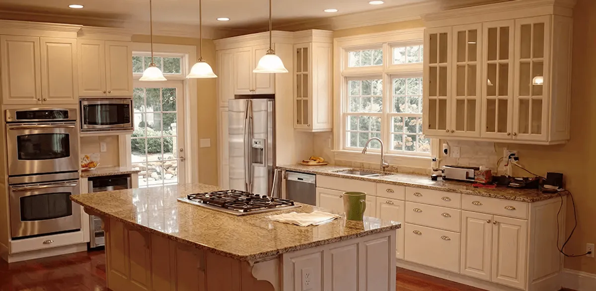Custom cabinet door installation and kitchen upgrade in South Bend, IN