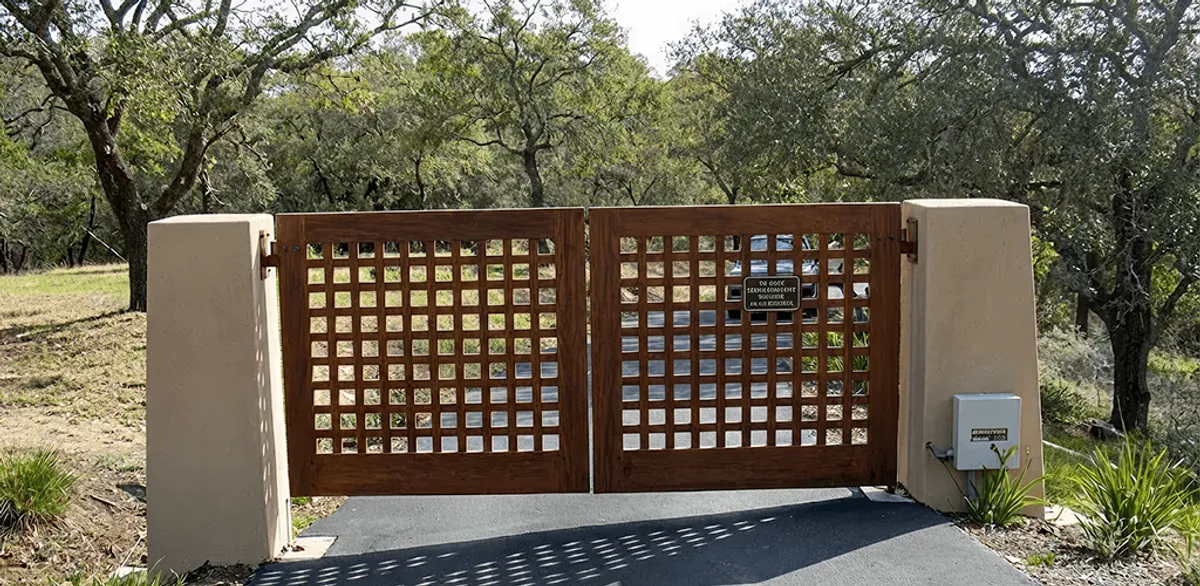 Driveway gate installation for a residential property in South Bend, IN