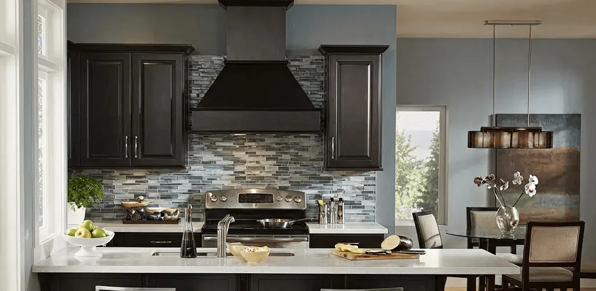 Kitchen cabinet painting and refinishing in a modern kitchen in South Bend, IN